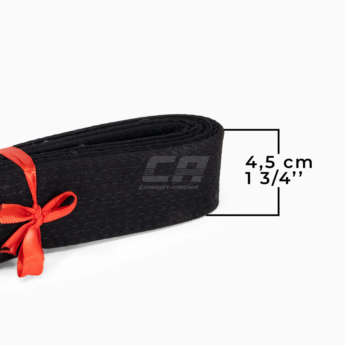Cinto preto Arawaza algodão 44 mm - Image 3
