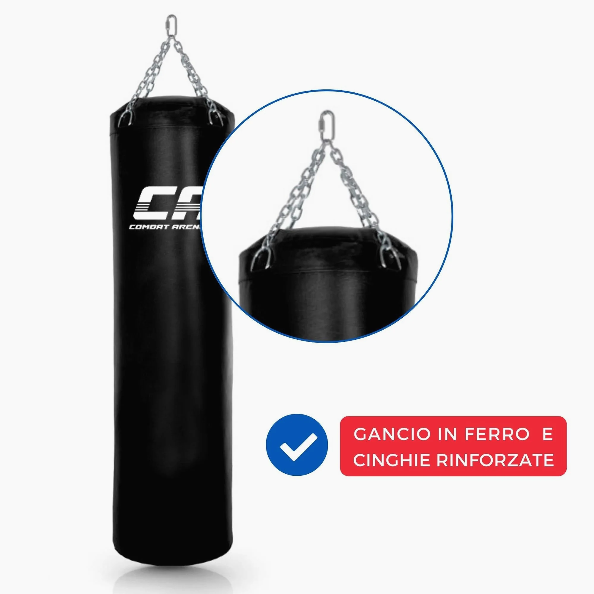 Saco de Boxe Combat Arena Treinamento PRO 30 Kg Preto  - Image 4