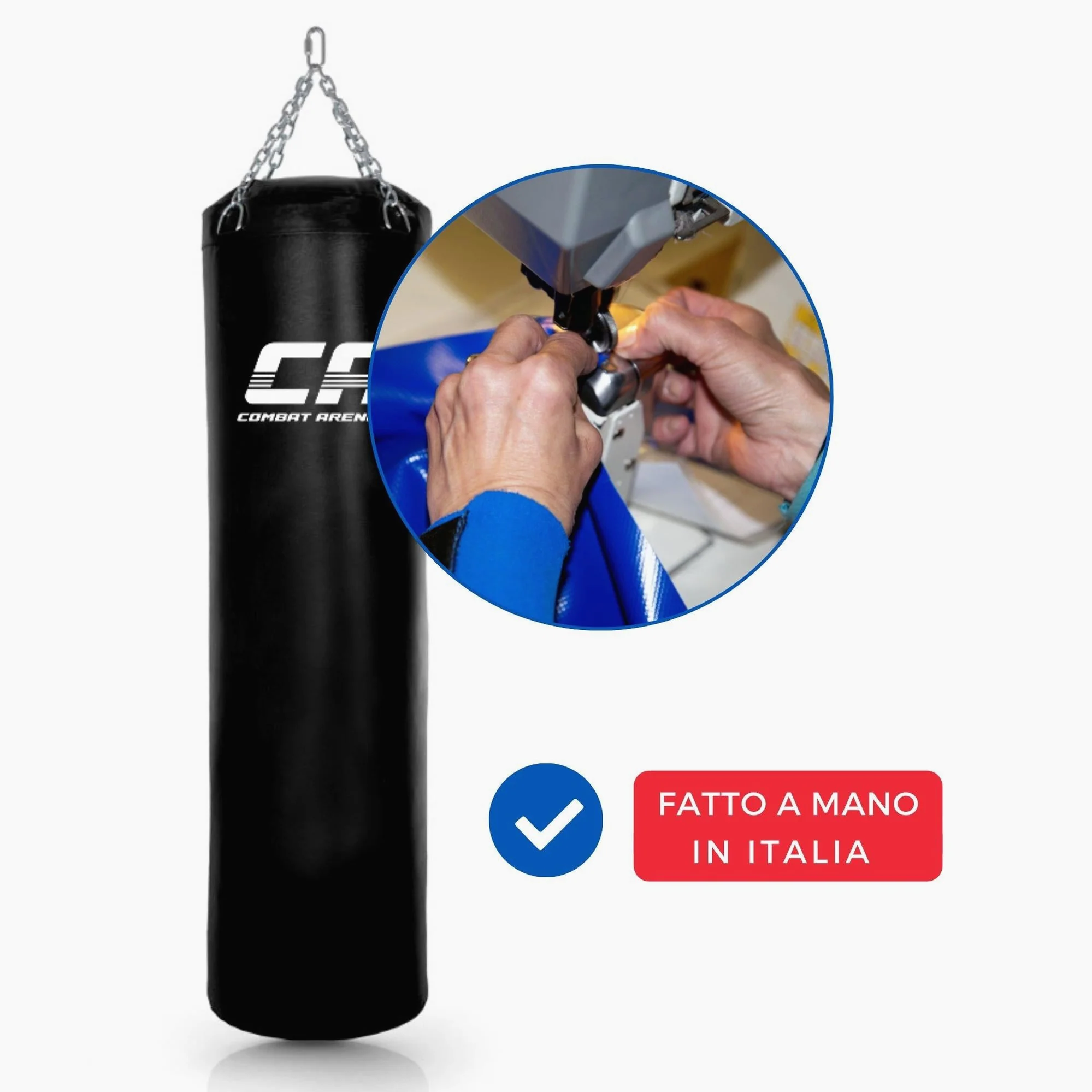 Saco de Boxe Combat Arena Treinamento PRO 30 Kg Preto  - Image 5