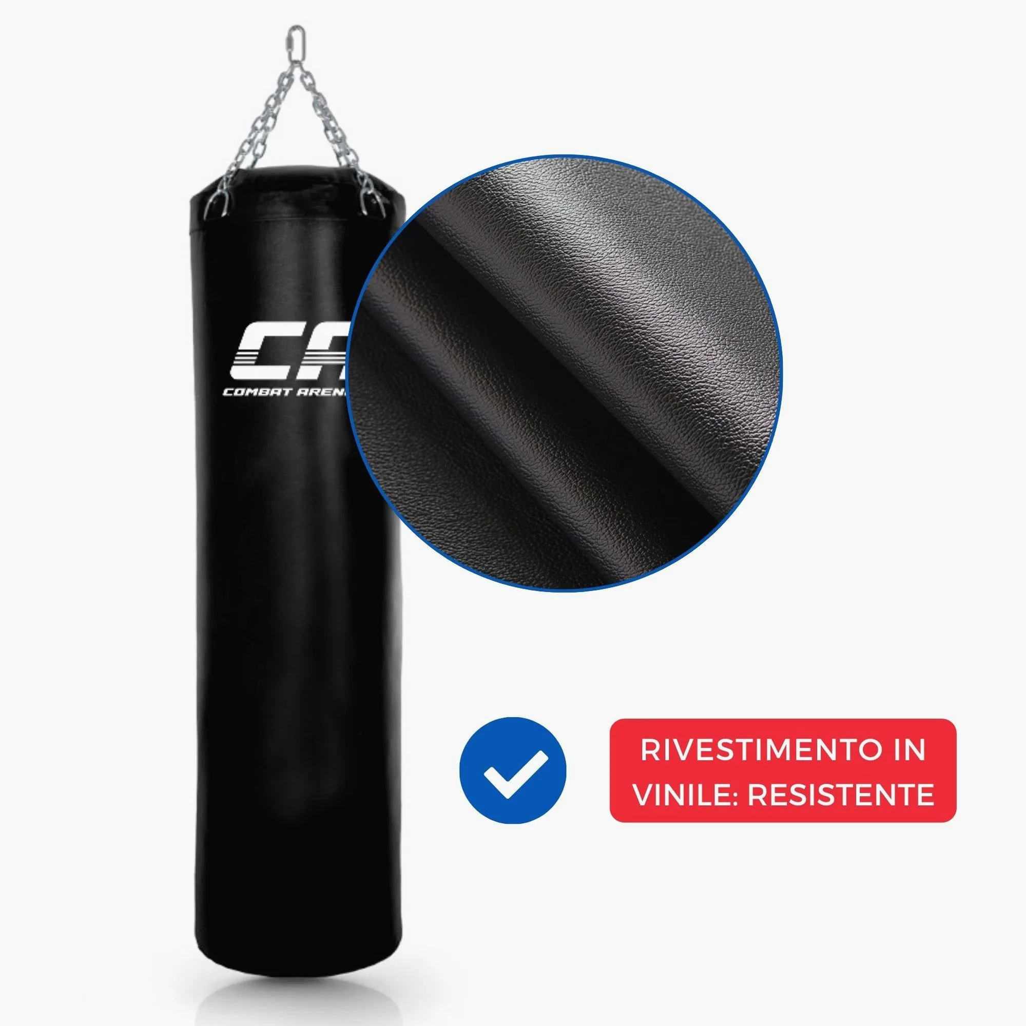 Saco de Boxe Combat Arena Treinamento PRO 30 Kg Preto  - Image 7